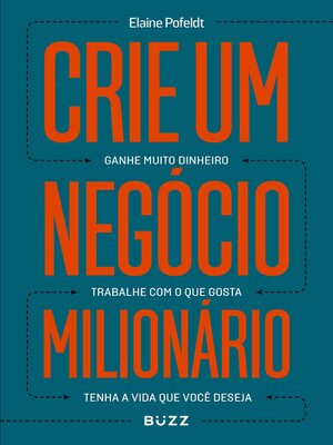 cover image of Crie um negócio milionário